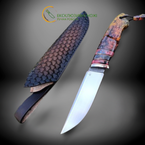 СПЕКА ніж ручної роботи майстра студії GARAGE ART, сталь ® N690™, 60 HRC